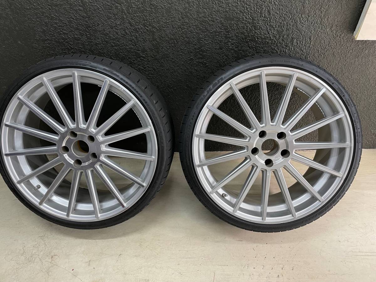 ２２インチ　アルミホイール＋タイヤ　セット　PCD120 9×22　２本　10.5×22　２本