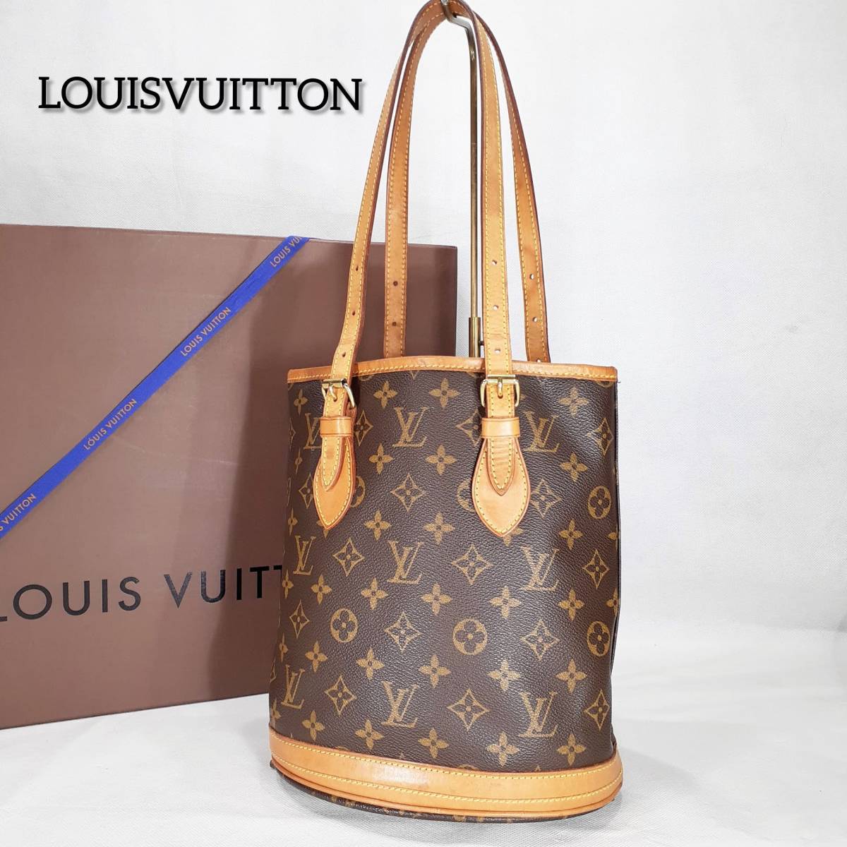 モノグラム ルイヴィトン VUITTON バケットPM LOUIS ショルダーバッグ