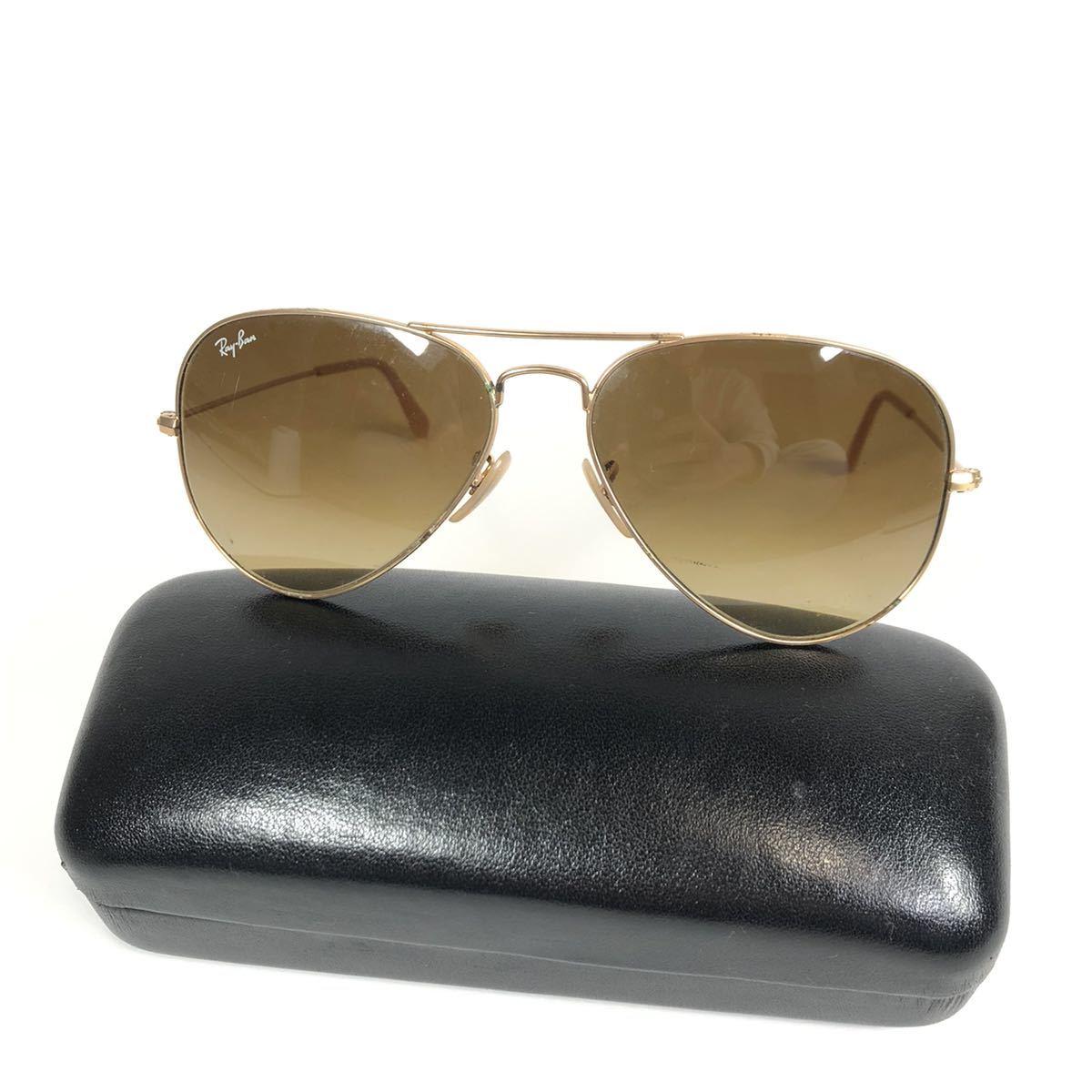 【レイバン】本物 Ray-Ban サングラス AVIATOR LARGE METAL アビエーター RB 3025 ブラウン色系 メンズ レディース イタリア製 送料520円 AVIATOR LARGE Ray-Ban Rayban Sunglasses Japan
