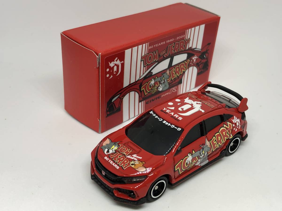 トミカ　kahLA トムとジェリー シビックタイプR トミカ58 シビック・TYPE R レッド 初回限定色 二次加工 カーラ KahLA