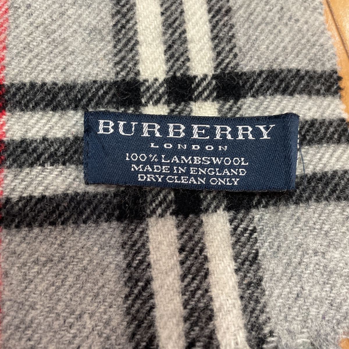 Y79 バーバリー BURBERRY LONDON ラムウール ノバチェック チェック 