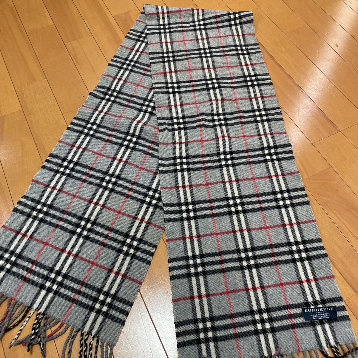 Y79 バーバリー BURBERRY LONDON ラムウール ノバチェック チェック 