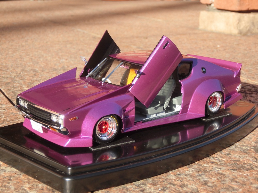1/24 アオシマ ケンメリ 2ドア 完成品 ガルウイング 族車 旧車 街道 