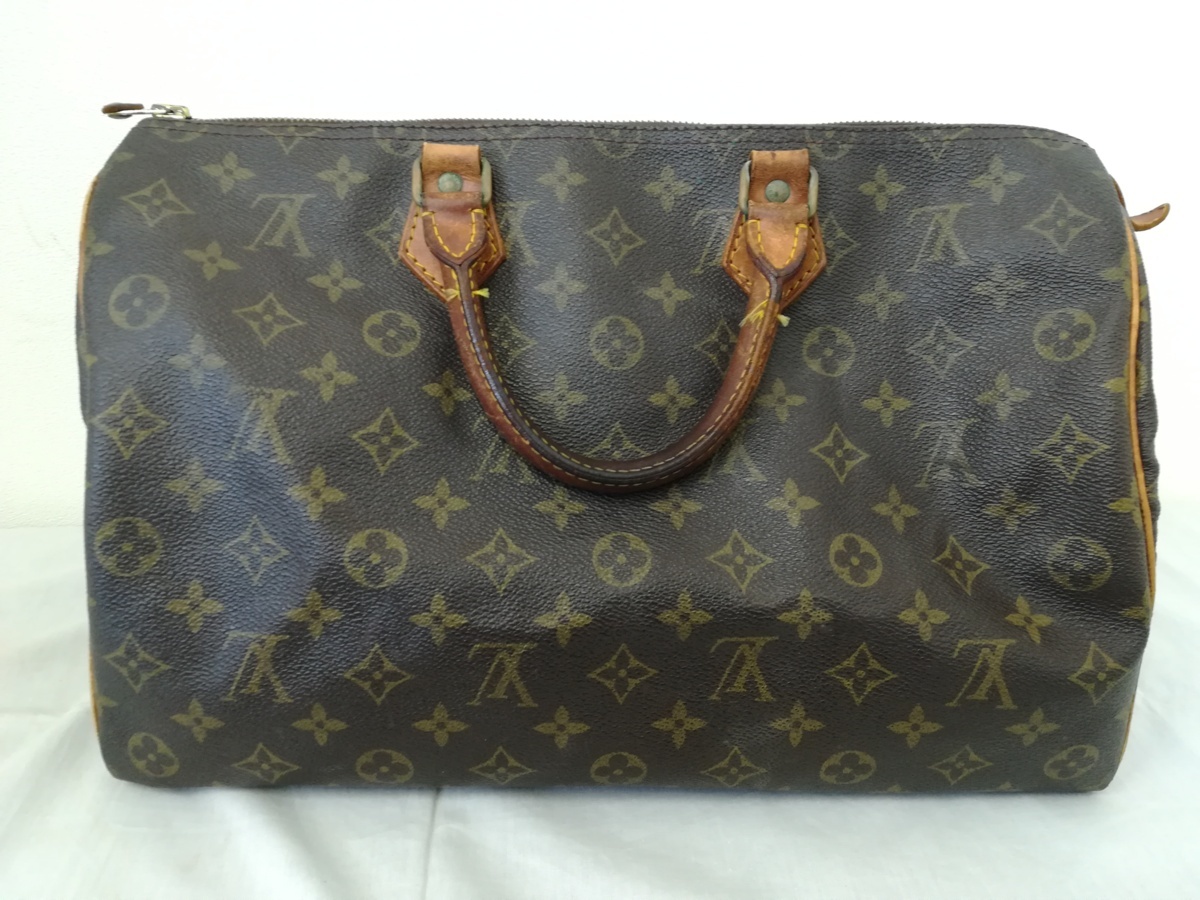 ジャンク】LOUIS VUITTON ルイヴィトン スピーディ35 モノグラム 
