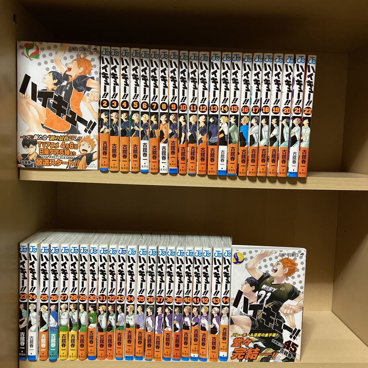 帯付き多数 ハイキュー全巻セット 1 45巻 古舘春一(全巻セット)｜売買