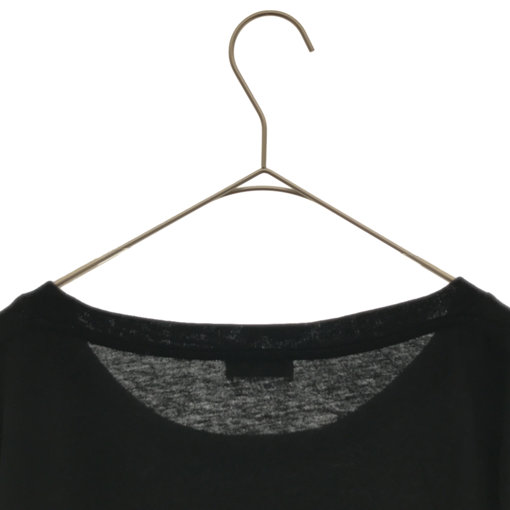 SAINT LAURENT PARIS(サンローランパリ) 18SS プリントデザイン 半袖Tシャツ カットソー 512345 LAURENT SAINT サンローラン ブラック トートバッグ ジャケット