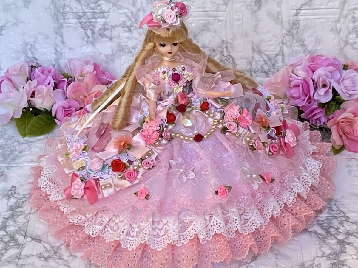 ジェニーハンドメイドドレス☆ローズドレス☆ 新作，本物保証 ジェニー