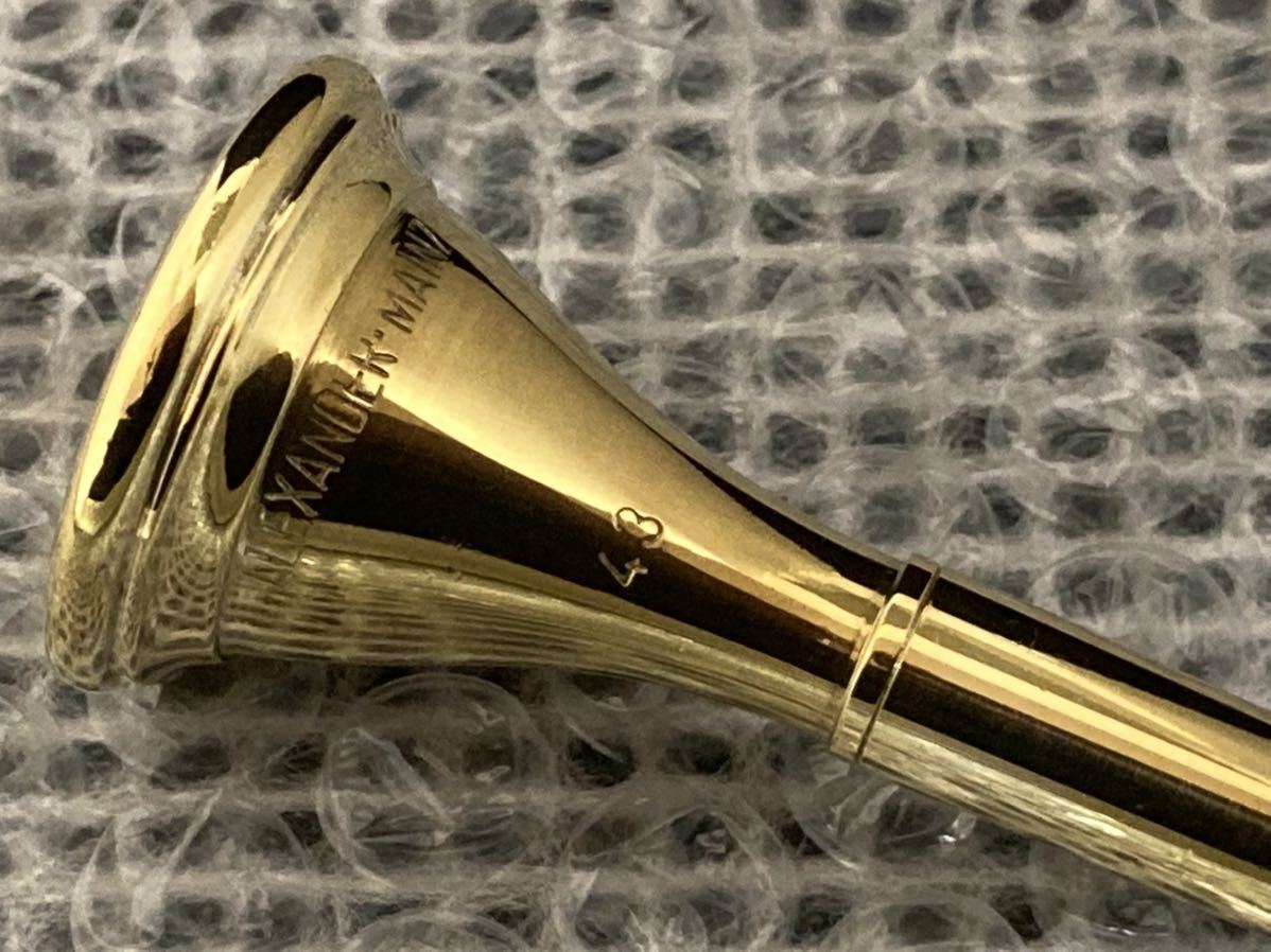 ☆ALEXANDER MAINZ アレキサンダー 43 ホルンマウスピース 金メッキ