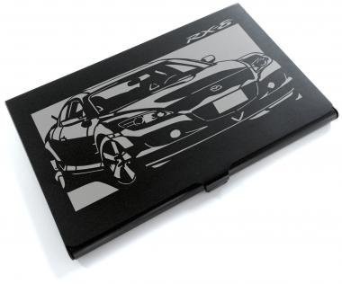 当時、英国の車検証 ブラックアルマイト「マツダ(MAZDA) RX-8」切り絵デザインのカード