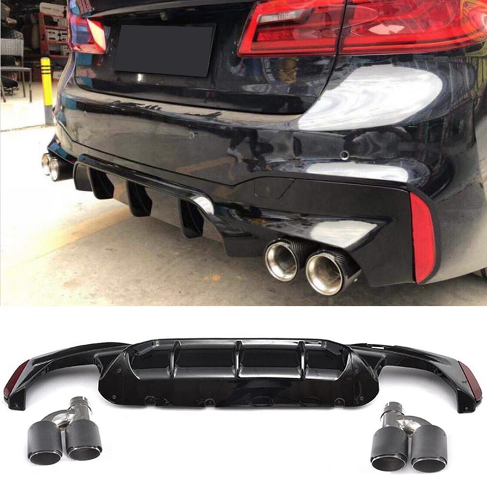 ★希少品■ TQQ118 BMW リアバンパーディフューザー リップスポイラー G30 G38 540i 5シリーズ Mスポーツ セダン_1