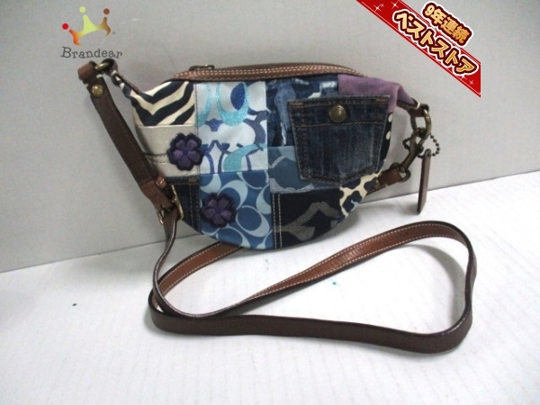コーチ COACH ショルダーバッグ 10819 パッチワークシグネチャー 