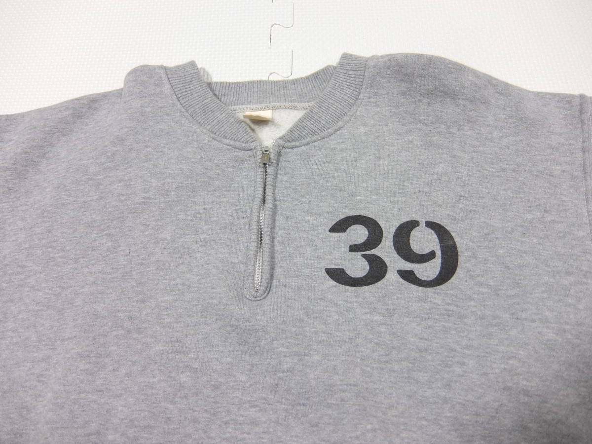 旧マッコイ ナンバリング ハーフジップ スウェット グレー 38 