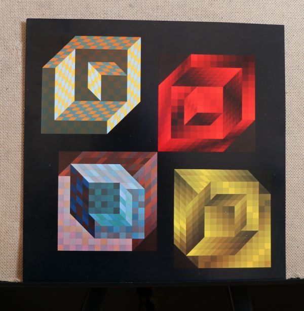 ヴィクトル・ヴァザルリ Victor Vasarely オフセットプリント(シルク