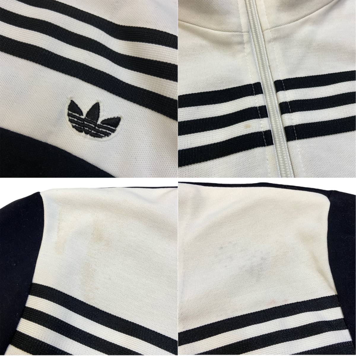 70s 80s adidas デサント製 西ドイツ トラックジャケット 4 ブラック 