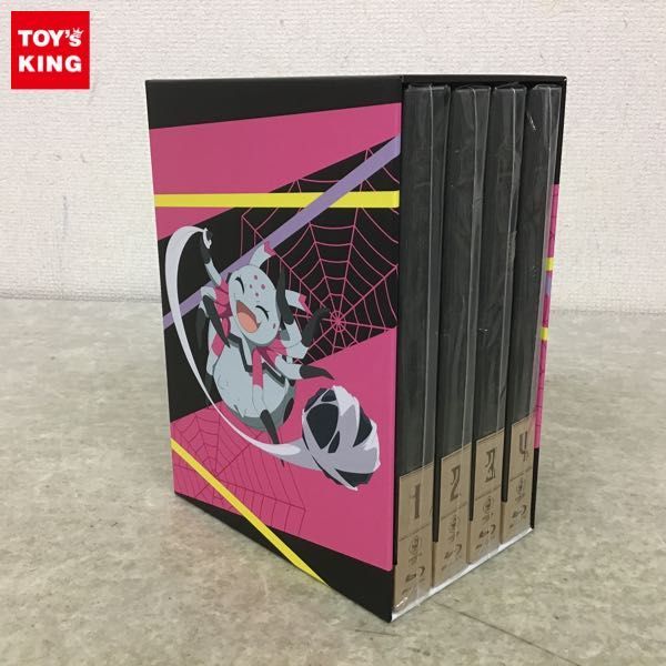 1円～ 未開封含 Blu-ray 蜘蛛ですが、なにか？ 1-4巻 収納BOX付 
