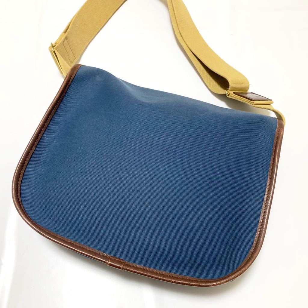美品 Brady ブレディ STOUR ストアー ショルダーバッグ ブルー レザー 