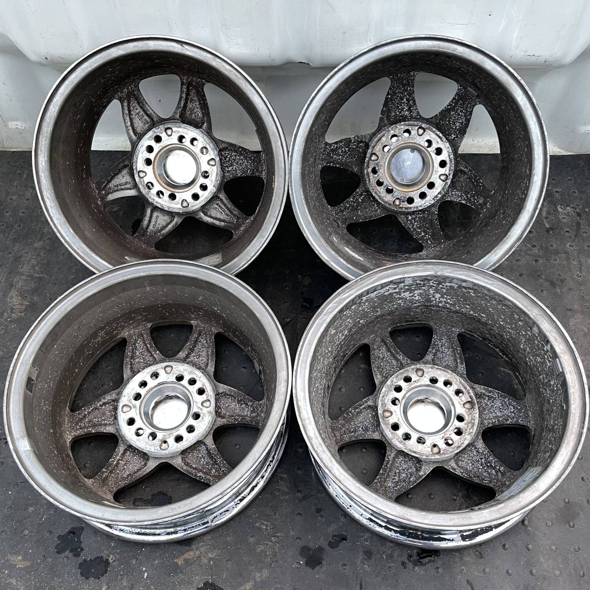 クロームメッキアルミホイール 4本セット FAKER JAPAN GASPER 14インチ 