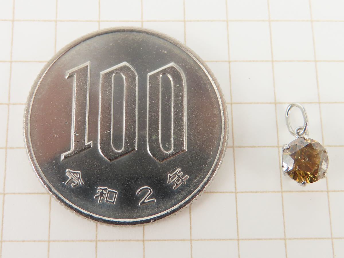 人気のブラウンダイヤ！Pt900 プラチナ900 ダイヤモンド0.5ct