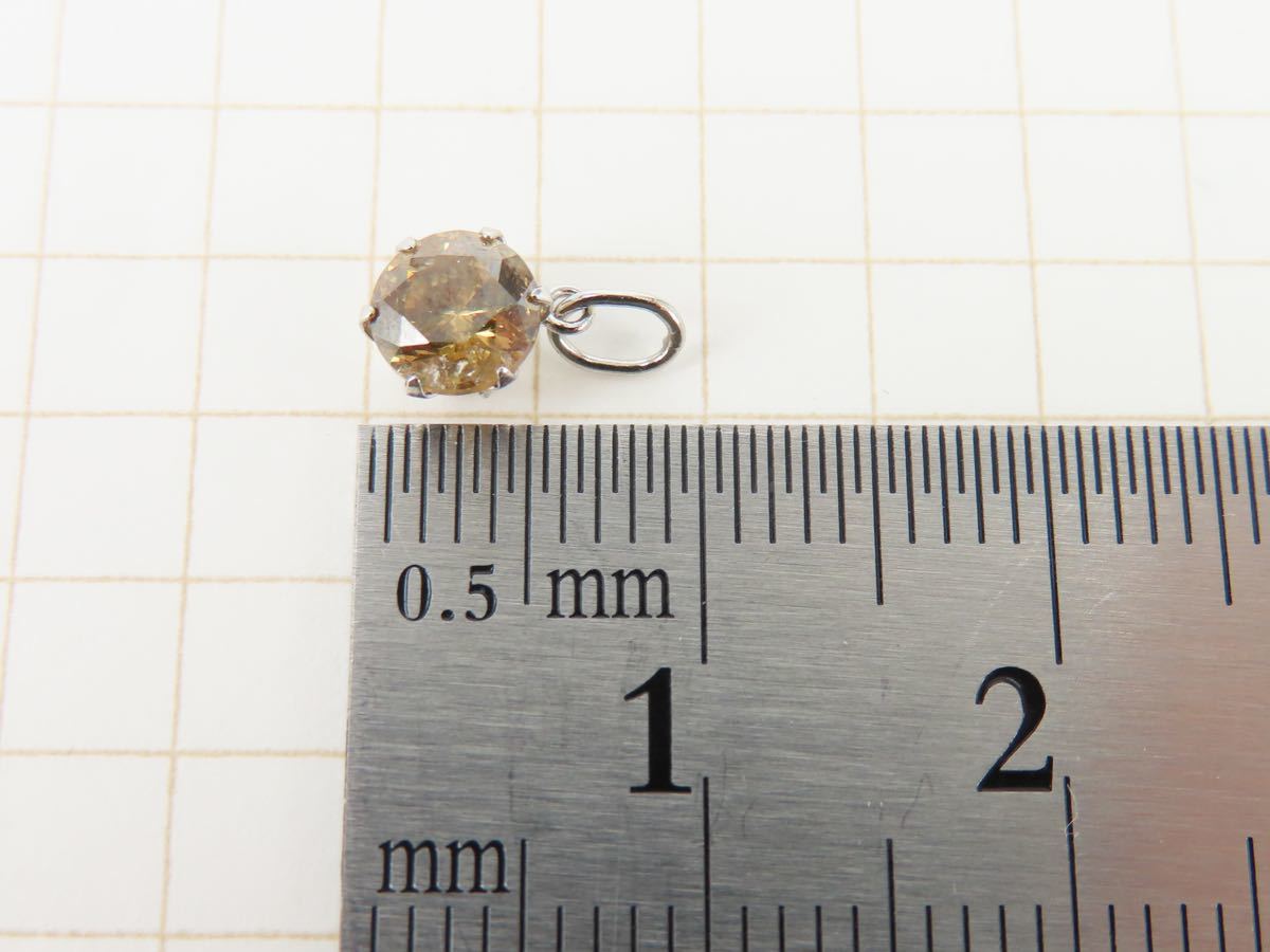 人気のブラウンダイヤ！Pt900 プラチナ900 ダイヤモンド0.5ct