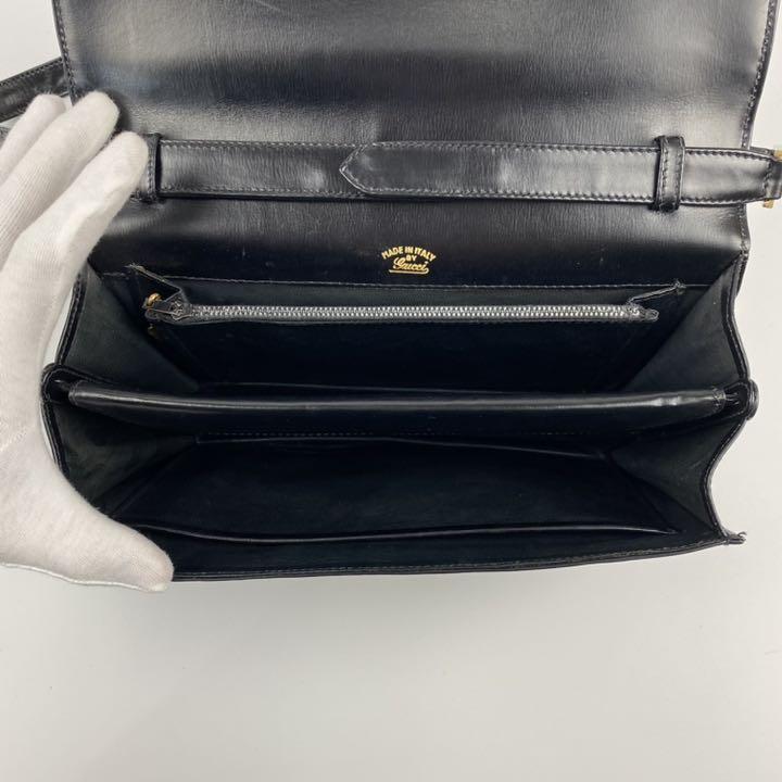 稀少 GUCCI オールド グッチ 2WAY ハンドバッグ 肩掛け クレスト