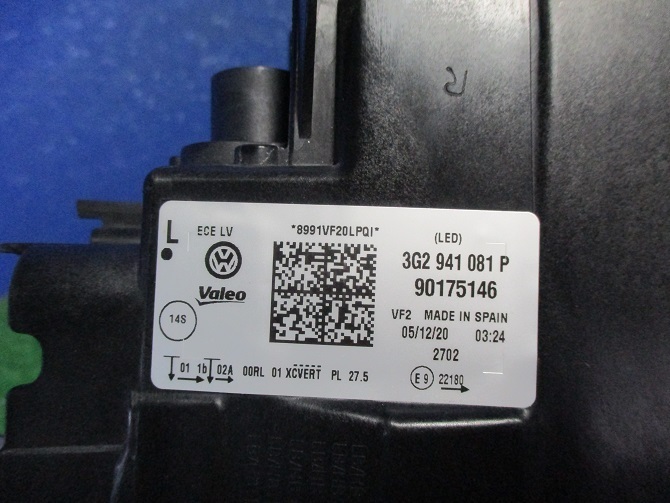 管理№12071　ＶＷ　パサート　３Ｃ系　３Ｇ２　後期　純正　ＬＥＤ　左ライト　 VW パサート フォルクスワーゲン ニュース - パサートヴァリアント（フォルクスワーゲン）の中古車を探す