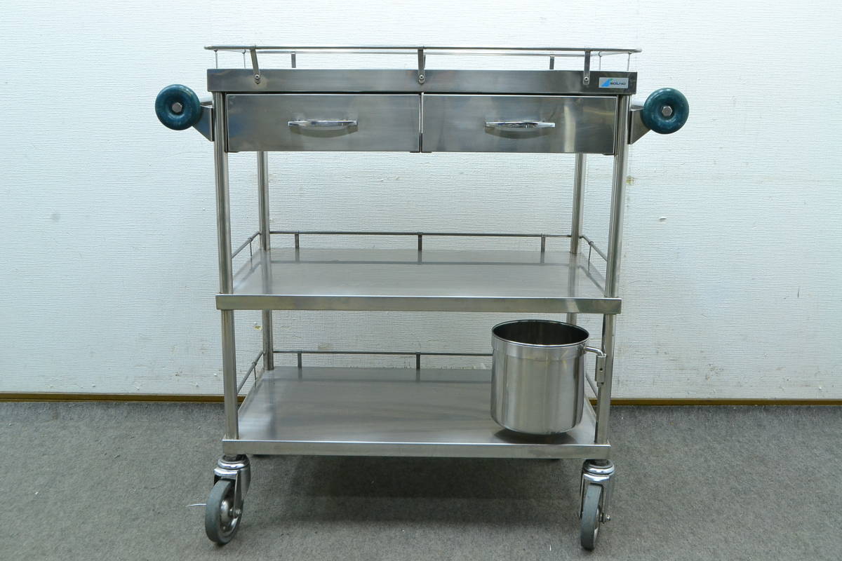 定番人気，大得価 C298 タカゾノ SOLNO ステンレス ワゴン キャスター付きカート(救急、衛生用品)｜売買されたオークション情報、yahooの商品情報をアーカイブ公開 - オークファン その他