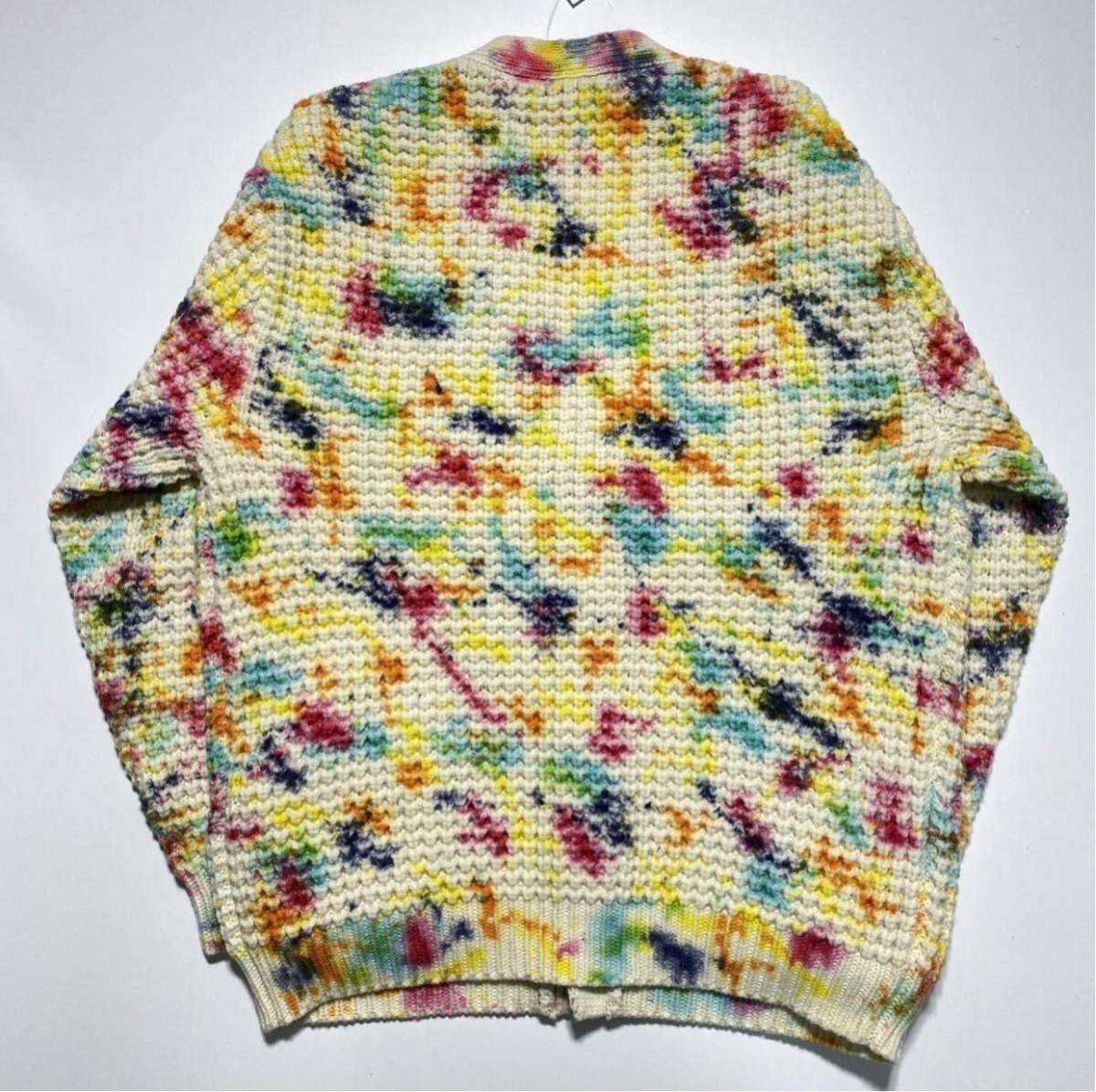 M】新品 Supreme Waffle Knit Cardigan #B Tie-Dye シュプリーム  