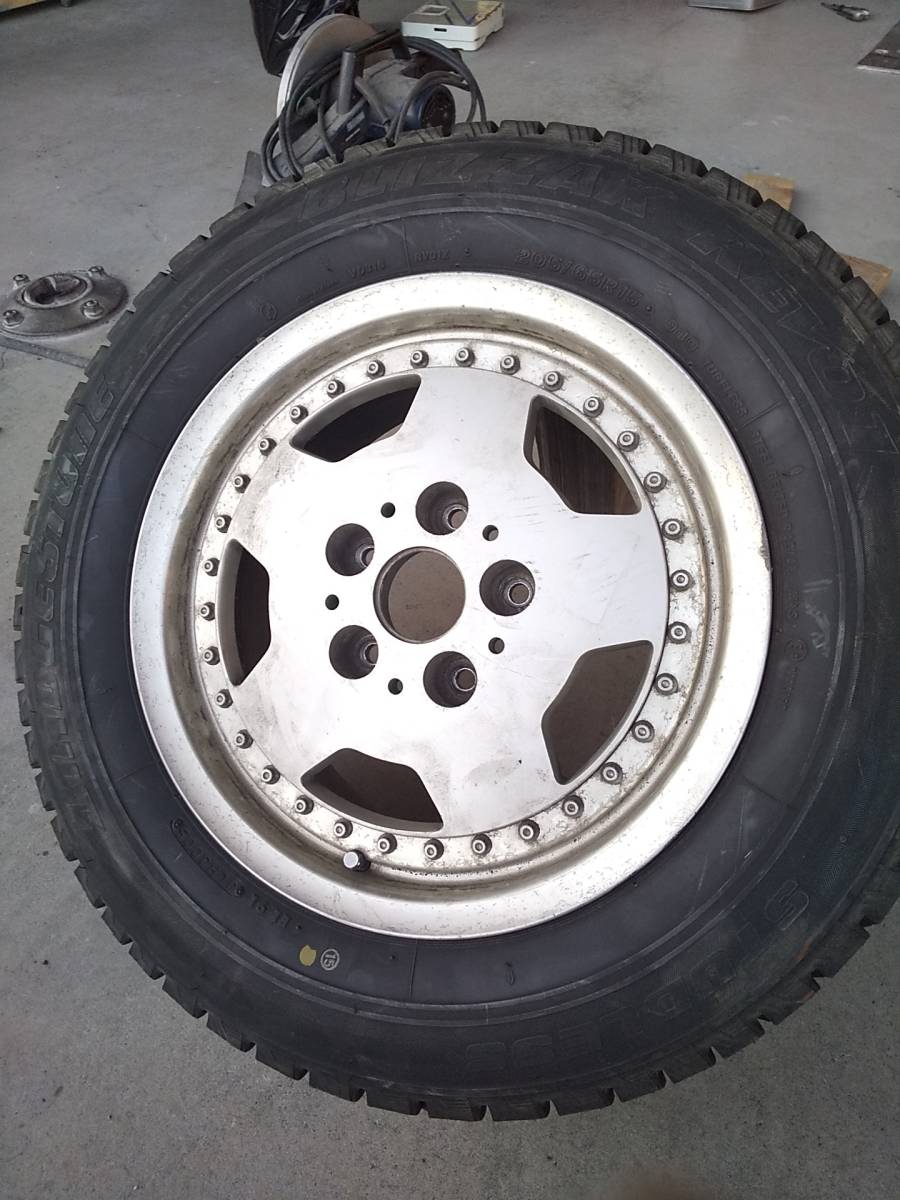 ●中古●BLIZZAK LEVO1 205/65R15 PCD114.3 5穴 4本セット●クレスタ ディアマンテ●