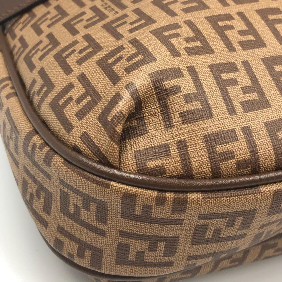 FENDI フェンディ 美品 ズッキーノ ショルダーバッグ ヴィンテージ PVC 