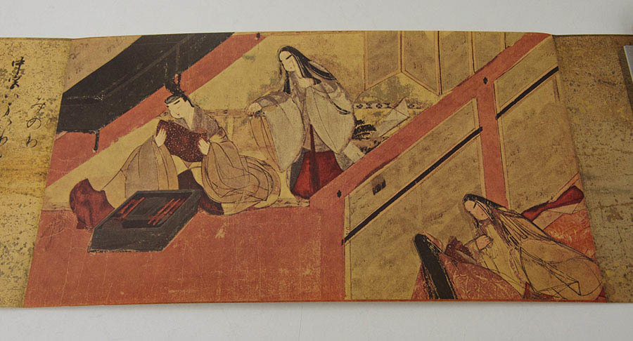 国宝 源氏物語絵巻 巻子装 完全原色 全四巻 』 工芸 巻物 書画 巻子 塗 