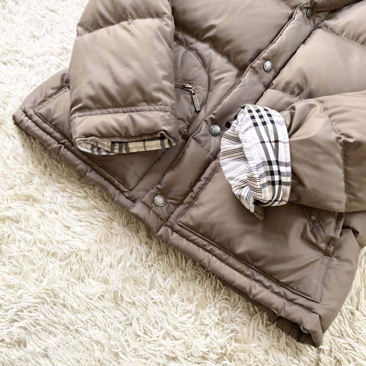 1円 美品 BURBERRY BLACK LABEL バーバリーブラックレーベル ダウン