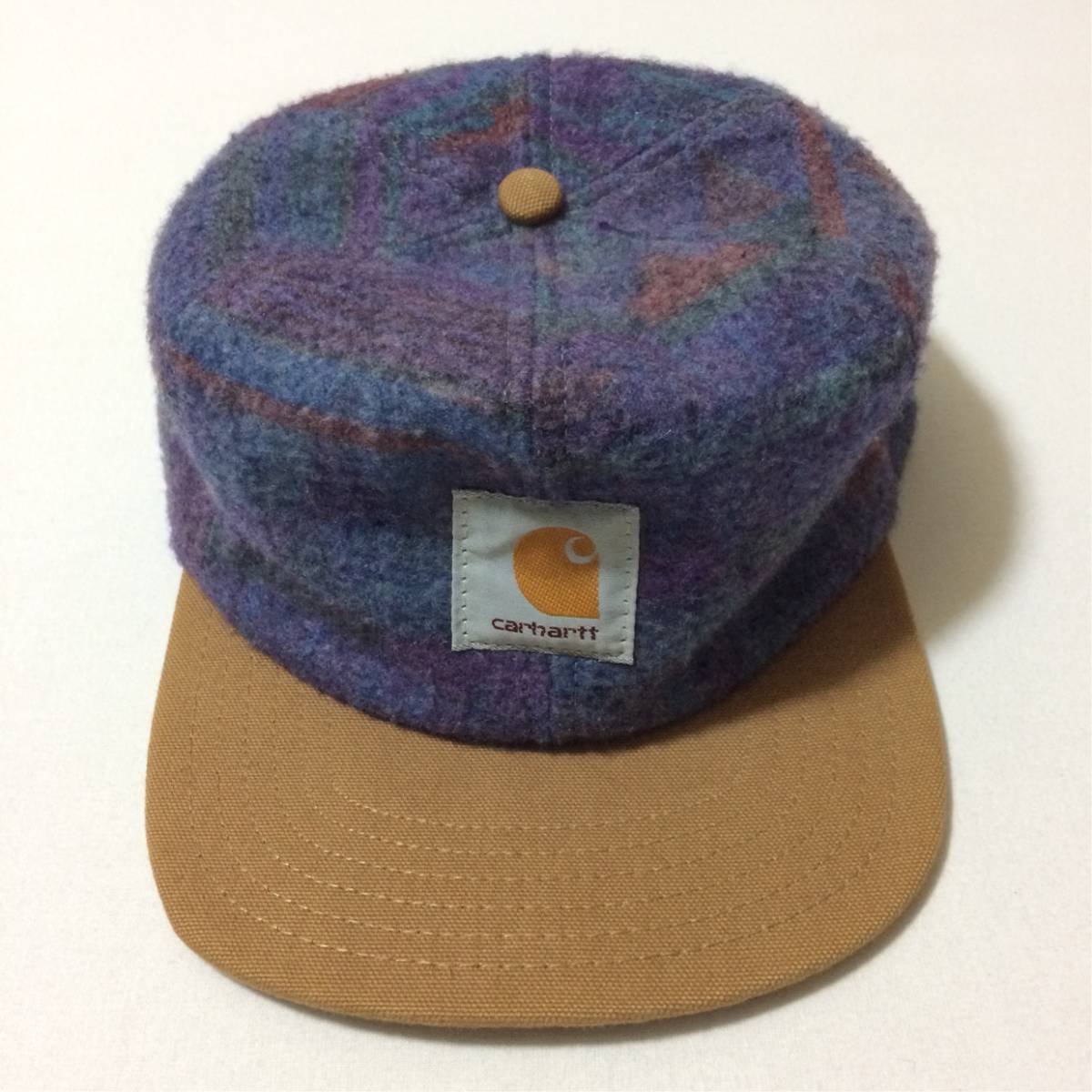 美品] Carhartt 90s USA製 ブラウン ダック × ミックスウール風 