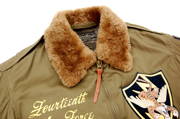 バズリクソンズ B-10 フライトジャケット 裏地アルパカモヘヤ混 ムートン襟