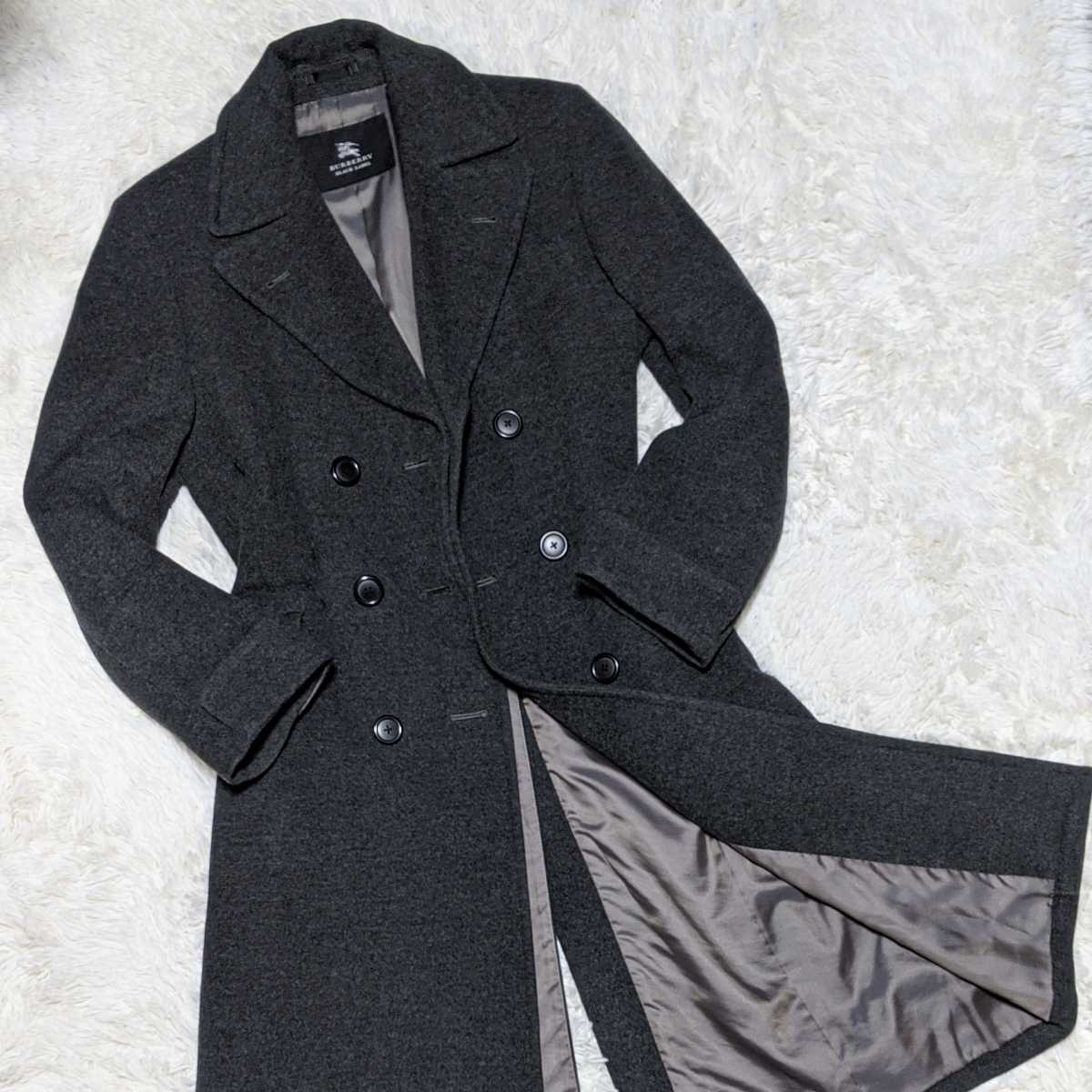 極美品 Burberry Black Label ロングチェスターコート M