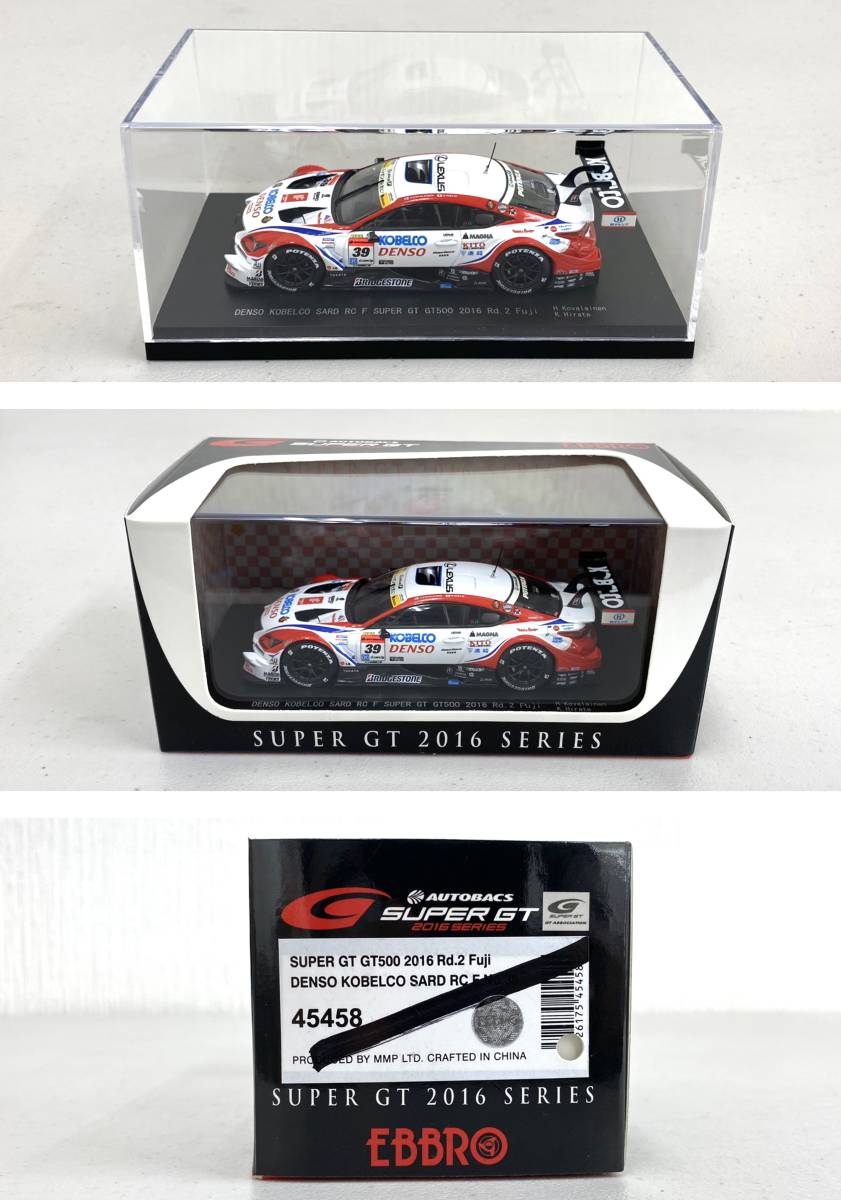 ミニカー EBBRO SUPER GT 2016 DENSO KOBELCO RC F 絶版・未展示＞EBBRO エブロ 1/43 DENSO KOBELCO SARD RC F No.39