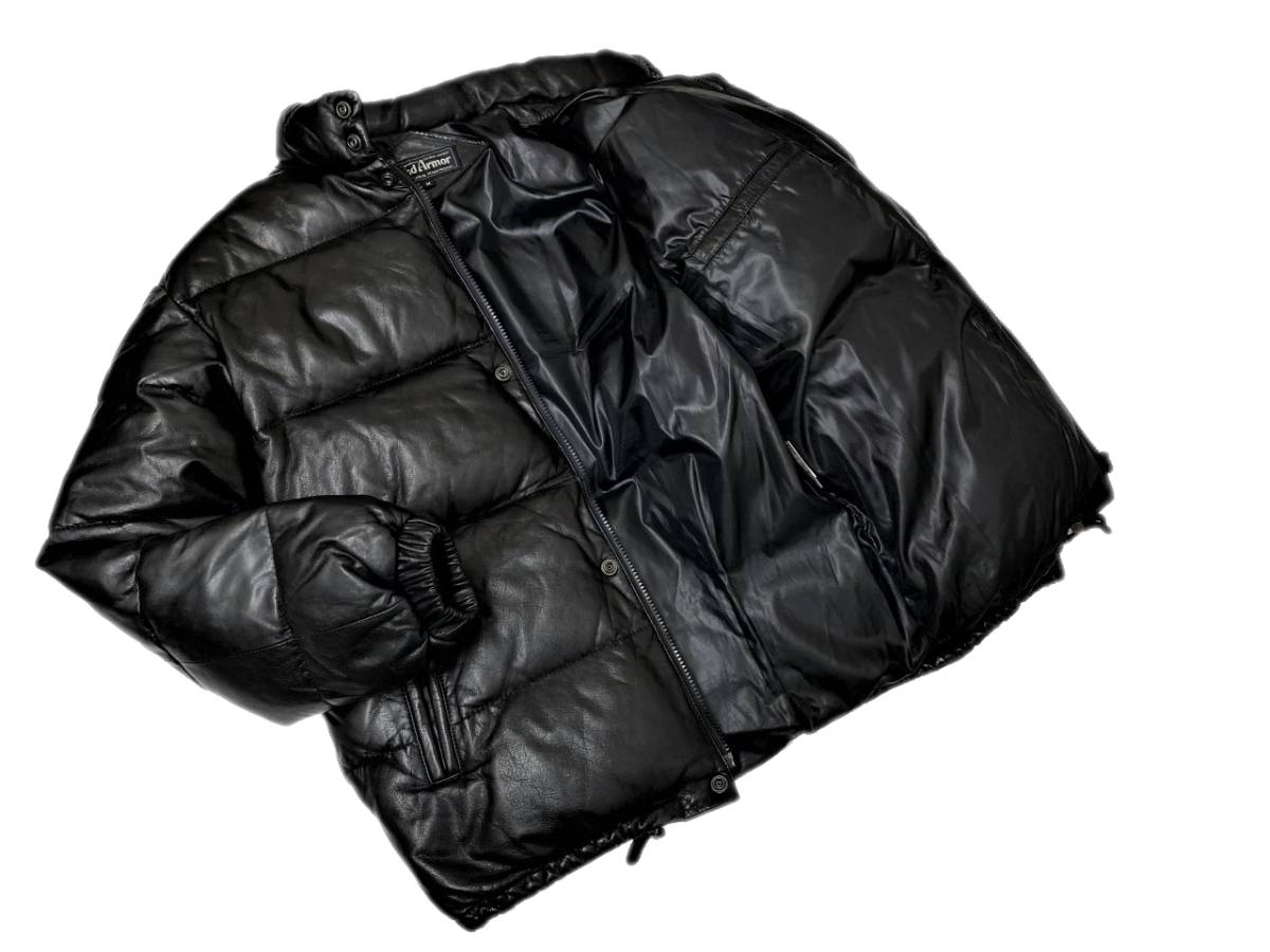 美品 定価10万 極暖! WIND ARMOR USA産最高級牛革! 極上オールレザー 