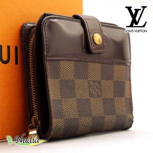 受注発注 値下げ Louis Vuitton ルイヴィトン 二つ折り ダミエ ポルトフォイユ 好評 Www El Seym Az