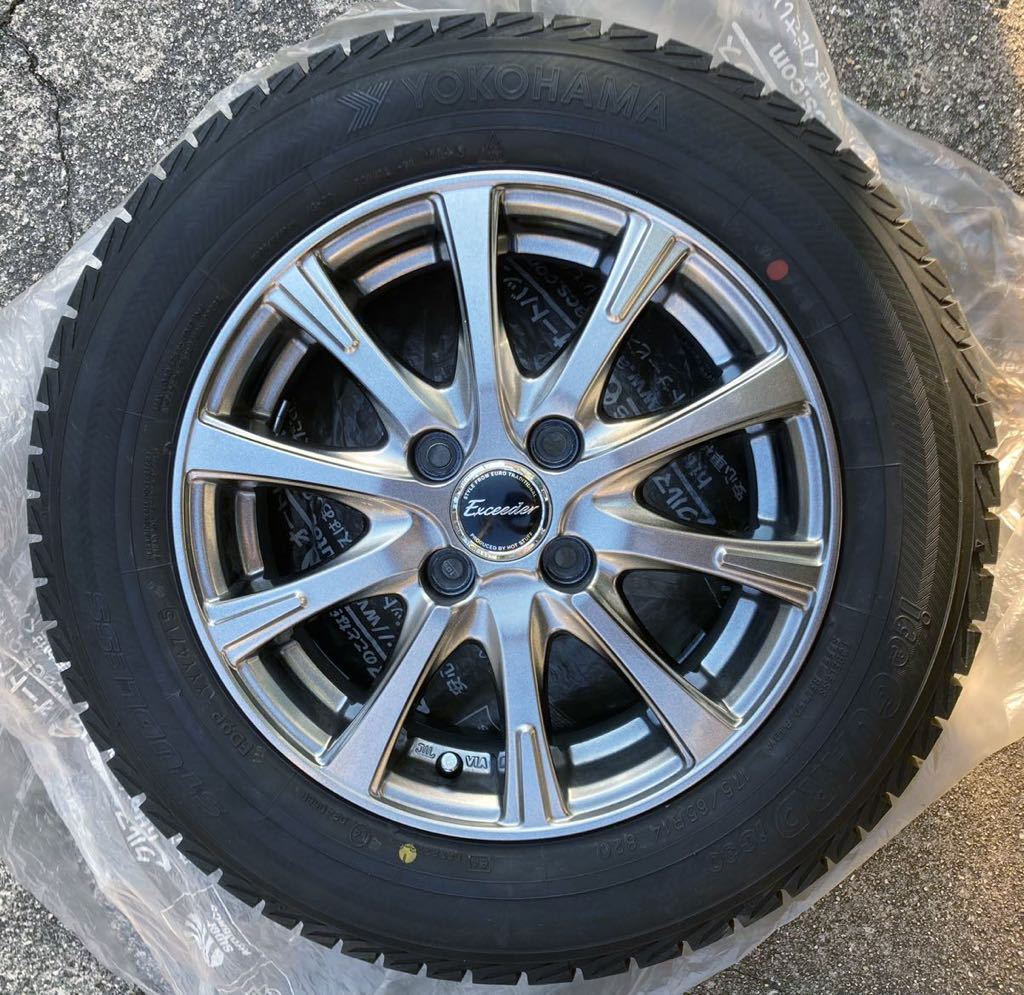 ヨコハマ スタッドレス 175/65R14 82Q 4穴Exceeder エクシーダー 