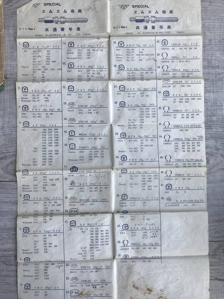 未使用品 貴重品 オメガ エニカ シーマ ジュベニア エタ 他 色々 巻き芯 天府真 当時物 大量 まとめ売り 年代物_2