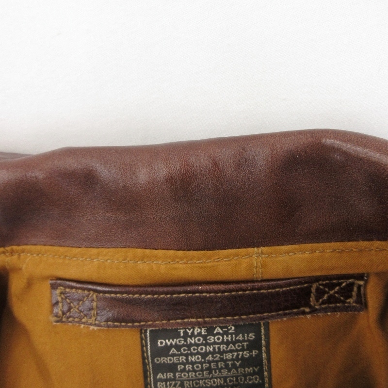 美品 BUZZ RICKSON'S バズリクソンズ A-2 BR80367 フライトジャケット