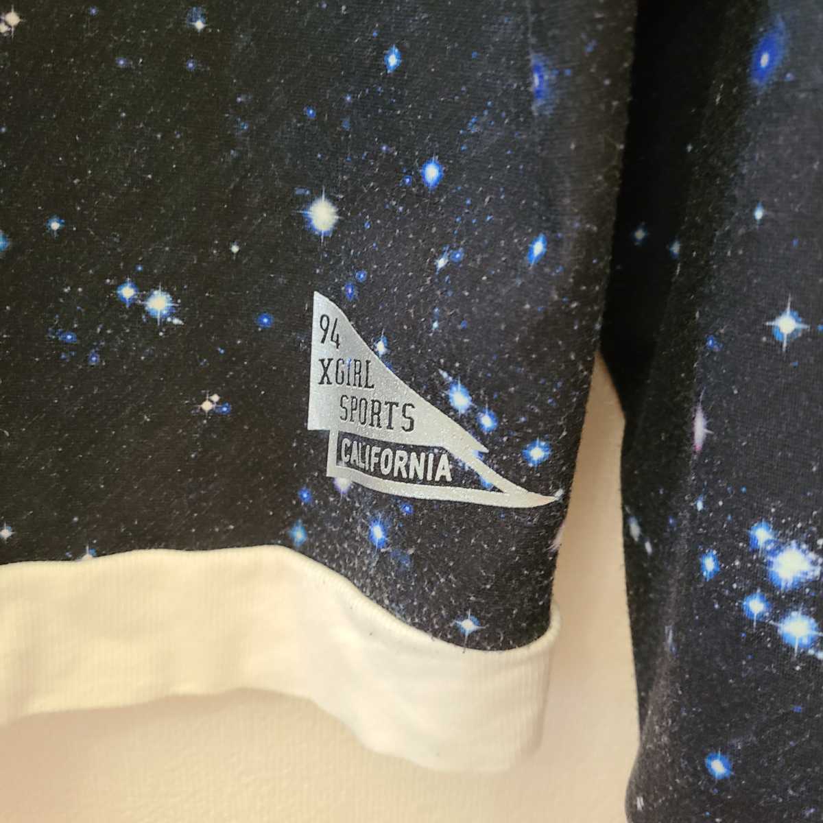 X Girl Sports エックスガール スポーツ レディース Mサイズ スウェット トレーナー 宇宙柄 ロゴ トレーナー 売買されたオークション情報 Yahooの商品情報をアーカイブ公開 オークファン Aucfan Com