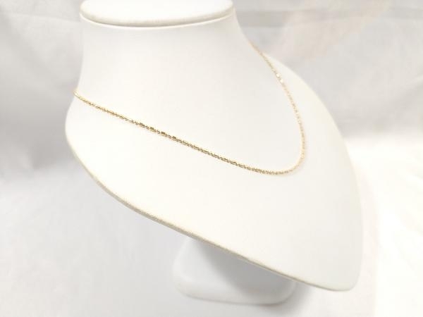 CreativeDragStore ネックレス ゴールド K18 ゴールド（総4.8g） 45㎝ デザイン ネックレス
