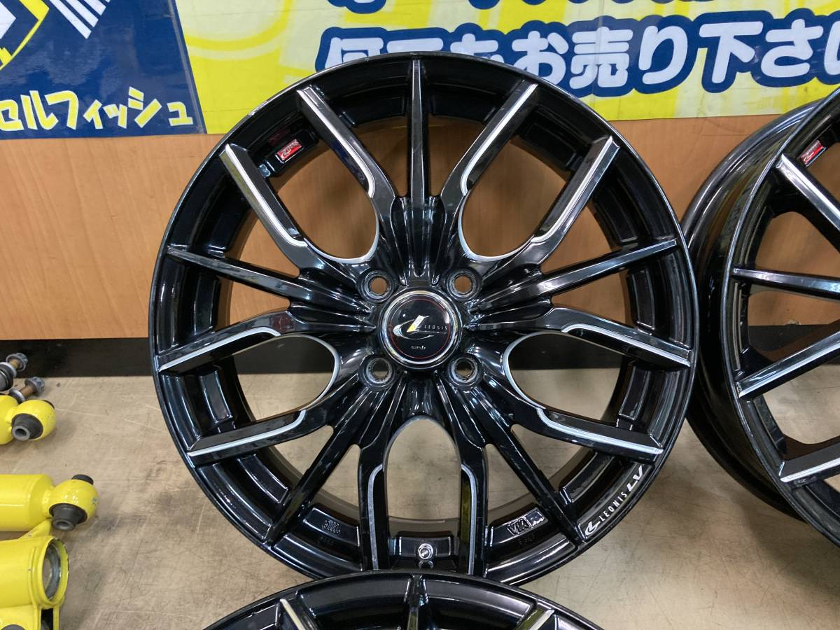中古 Weds ウェッズ LEONIS LV レオニス タイヤ付き4本セット 中古 Weds ウェッズ LEONIS LV レオニス タイヤ付き4本セット