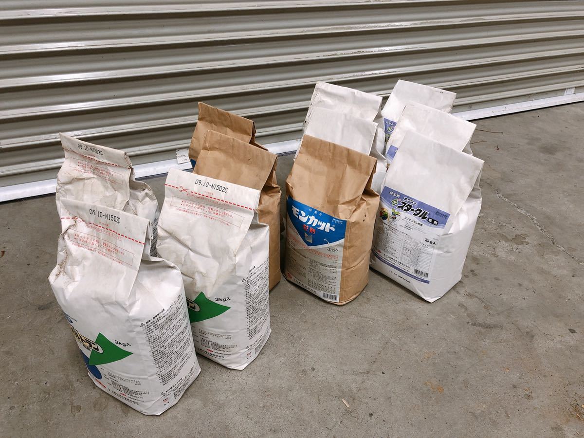  長期保管品 粒剤 農薬 まとめて 殺虫剤 スタークル 3kg&times;5 + 殺菌剤 モンカット 3kg&times;3 + 殺虫剤 オルトラン 3kg&times;3 引取歓迎 1218え2 M140(害虫駆除)｜売買されたオークション情報、yahooの その他