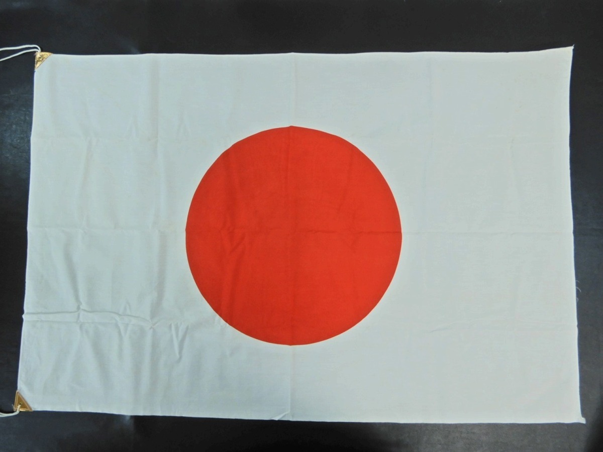 S721◇当時物 帝 ミカド 日本 国旗 セット 3段組み立て式ポール  