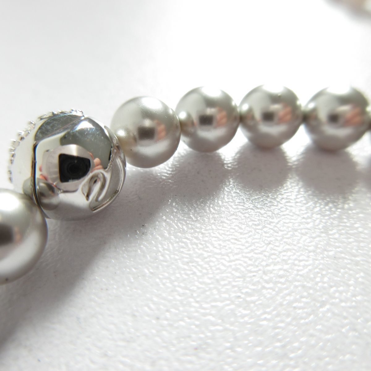 美品 Swarovski スワロフスキー 2個セット パール パヴェボール 