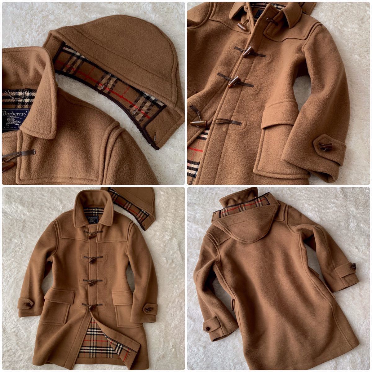 ☆最高級15万超 美品 バーバリー 特別な ダッフルコート キャメル ノバ