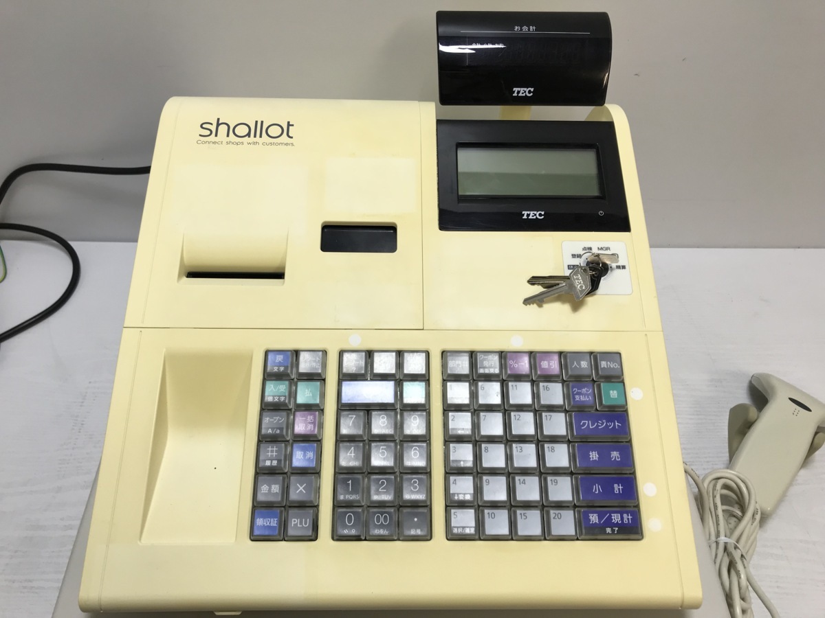 TEC システムレジスター Shallot MA-770 東芝テック 鍵付き Sキー