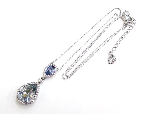 スワロフスキー SWAROVSKI ティアドロップ クリスタル ネックレス 