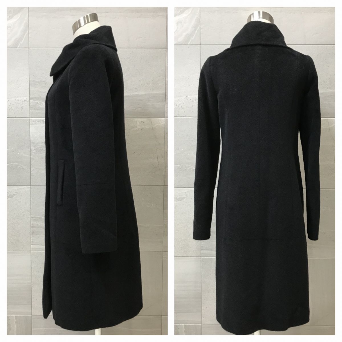 柔らかな肌触り☆ Theory セオリー / 女優襟 最高級 アンゴラ Pコート  